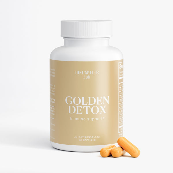 Golden Detox anti-inflammatory turmeric supplement label